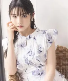 Stola ストラ ボタニカルプリントワンピース 36 - メルカリ