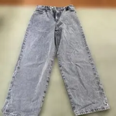 MONO-MART ライトブルーデニムワイドパンツ