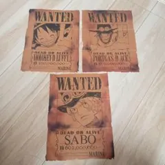 ワンピースマガジン付録 手配書3枚セット