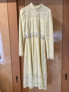 【オケージョン　ワンピース】レース ワンピース