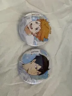 ハイキュー日向翔陽・影山飛雄 缶バッジ 2個セット