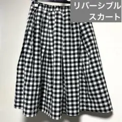 ウエストゴム ひざ丈スカート