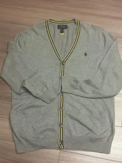 Polo Ralph Lauren グレー Vネックカーディガン ボーイズXL