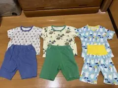 夏ベビーパジャマ男の子　80cm 3点セット