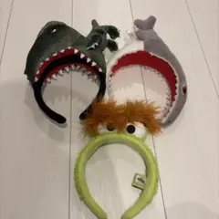 恐竜とサメのカチューシャ3個セット