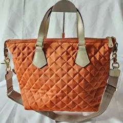MZ WALLACE 2WAY トートバッグ ショルダーバッグ　オレンジのサムネイル