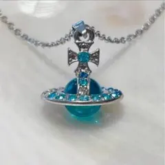 ブルー】ヴィヴィアン VivienneWestwood オーブネックレス