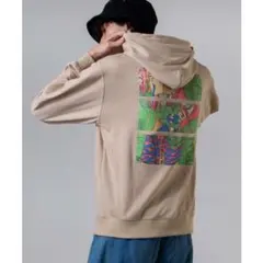 アートプリント ベージュ パーカーのサムネイル