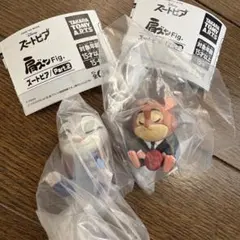 肩ズンFig. ズートピア 2 ディズニー ガチャ ジュディ レミング セット