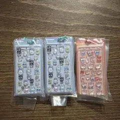 ボンボンドロップミニチュアチャーム キティはぴだん×2 3個セット