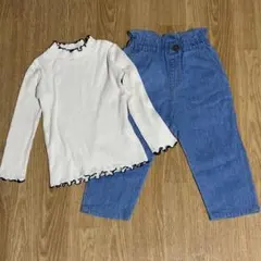 【上下セット】branshes ブランシェス 女の子　秋服コーデセット 110
