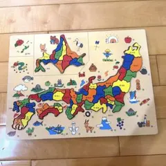木製 日本地図 パズル 知育玩具のサムネイル