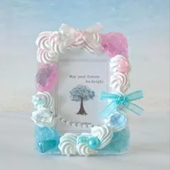 硬質トレカケース 推し活 ピンク 量産型 ガーリー ホイップデコ レジンデコ