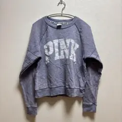 1点物✨ロゴスウェット トレーナー パープル 紫 長袖 裏起毛