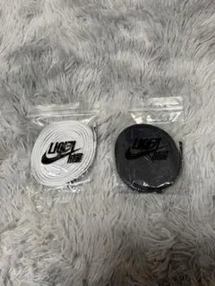韓国 ナイキ NIKE ハングル シューレース 靴紐 白 黒 ホワイト ブラックのサムネイル