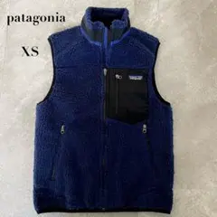 良品★パタゴニア　レトロX ボアベスト　メンズ　ネイビー　XS