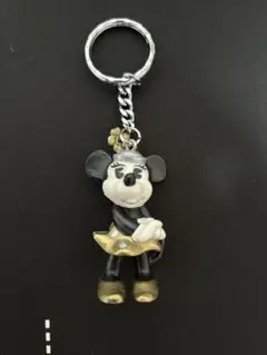 【レトロ】ディズニー　ミニーマウス フィギュア型キーホルダー