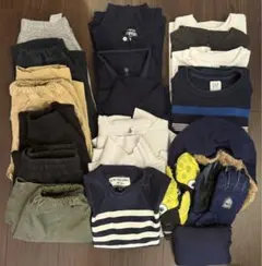 男の子キッズ服セット 20点！パンツ7ポロ5点Tシャツ2ロンT1セーター1その他