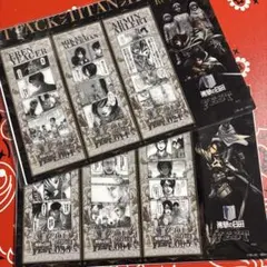 リヴァイ　エレン　エルヴィン　ハンジ　クリアしおり　進撃の巨人　進撃の日田 2枚