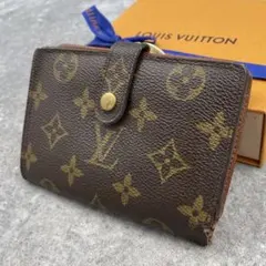 ルイヴィトン モノグラム がま口 ヴィエノワ 二つ折り財布 レザー