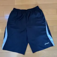 asics アシックス　 黒 L スポーツパンツ　ハーフパンツ