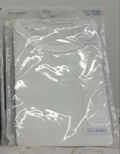 GU baby カンタンT 長袖 100cm ホワイト