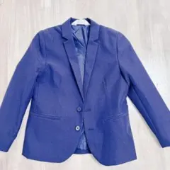 H&M キッズ ネイビー 紺色 ジャケット ブレザー 120 6-7歳