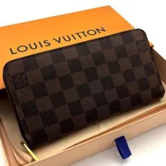 【未使用に近い】ルイヴィトン ダミエ ジッピーウォレット LOUIS VUITT
