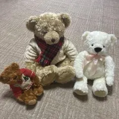 Harrods テディベア ぬいぐるみ 3体セット - メルカリ