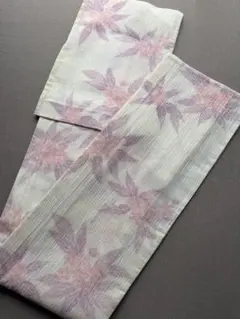 麻の夏着物 裄67身丈152イエローベースのパステルカラー - メルカリ