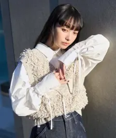 今季！FREAK’S STORE 袖リボン ビッグシャツ