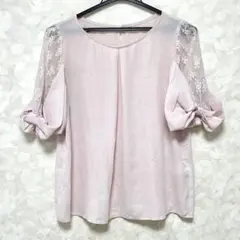 アズノゥアズピンキー ASKNOWASPINKY ブラウス ピンク 五分袖