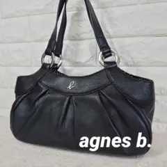 agnes b. アニエスべー ハンドバッグ ショルダーバッグ レザー ブラック