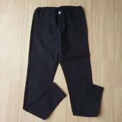 【値下げ 中古品】GU 黒 長ズボン 150