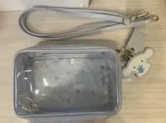 シナモロール ポーチ　水色　ぬいぐるみショルダーバッグ