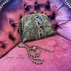 限定1点物！こっくり秋色オペラバッグ♡和洋融合収納力があるコンパクト帯バッグ