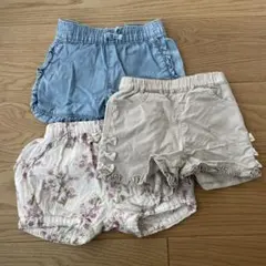 ハーフパンツ　3点セット　90