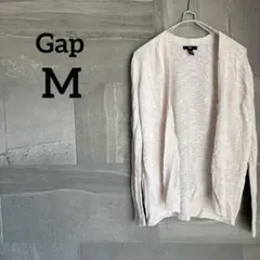 Gap 【M】 カーディガン ライトピンク 長袖 薄手 シンプル 無地