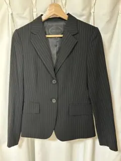 UNTITELED ジャケット　スーツ　ブラック　ストライプ　1
