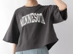 グローバルワーク　乾きやすいプリント7分袖 tシャツ