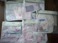 一番くじ プリキュア H賞 ジッパーバッグ＆ステッカー コンプリート