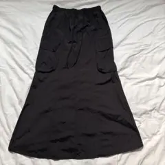 GU カーゴマキシスカート　ブラック S
