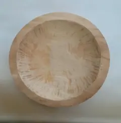 木製深皿 直径約30cm　高さ5cm　秋山郷　義春作