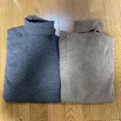 UNIQLO メリノタートルネック エクストラファインウール ニット