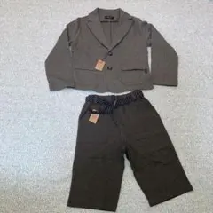 コムサイズムのスーツセットアップ130cm新品
