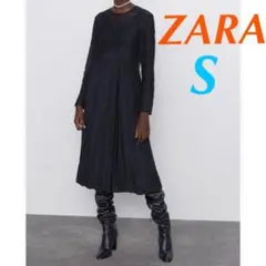 お値下SALE❣️新品★完売☆ZARAレースディテールプリーツスカートワンピース