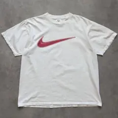 90s NIKE 白タグ スウォッシュ Tシャツ ロゴ ヴィンテージ