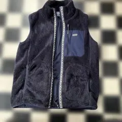 J1403 アウトドア　フリースベスト　サイズM ネイビー