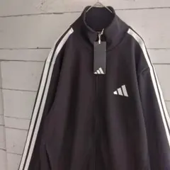 【新品タグ付き⠀】adidas トラックジャケット スリーストライプ Mサイズ