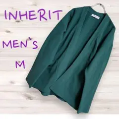 インヘリット ガウン カーディガン 羽織り メンズ M カーデ 無地
